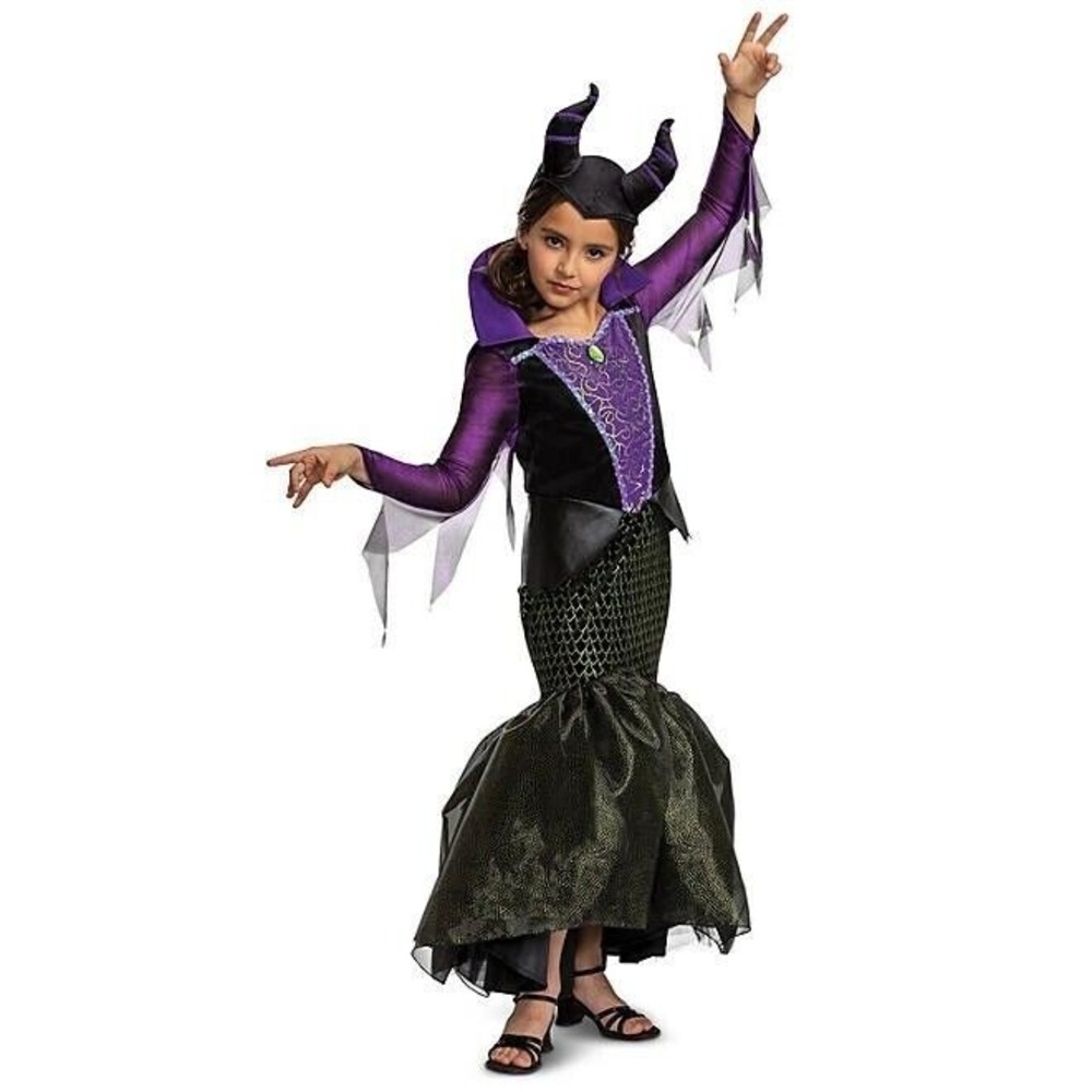 Disguise Girls Maleficent Prestige Gown Costume Size M 8-10 NWT Disney Villains